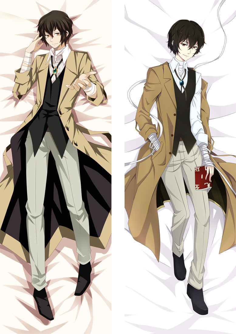 Bungo Stray Dogs Osamu Dazai Anime Dakimakura Body Pillow Cover