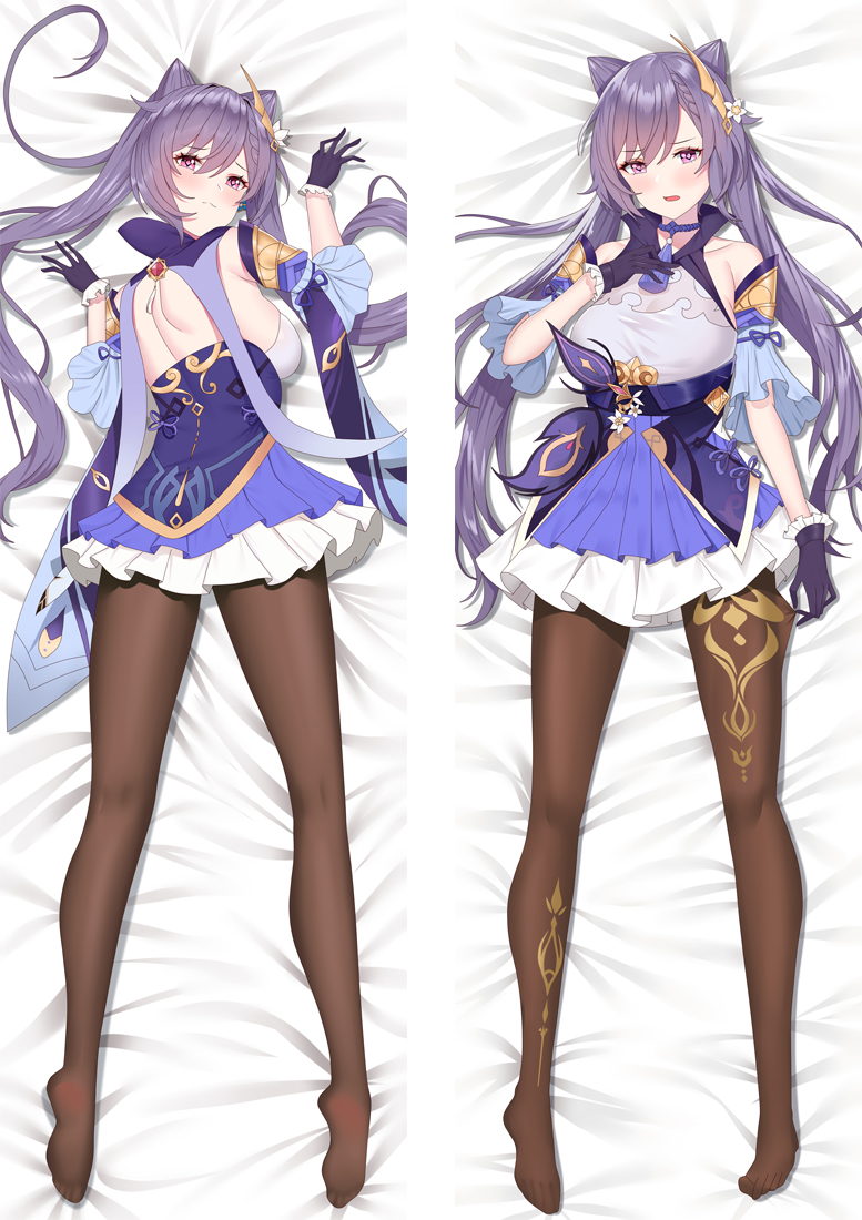 Genshin Impact Keqing Anime Dakimakura Body Pillow Cover