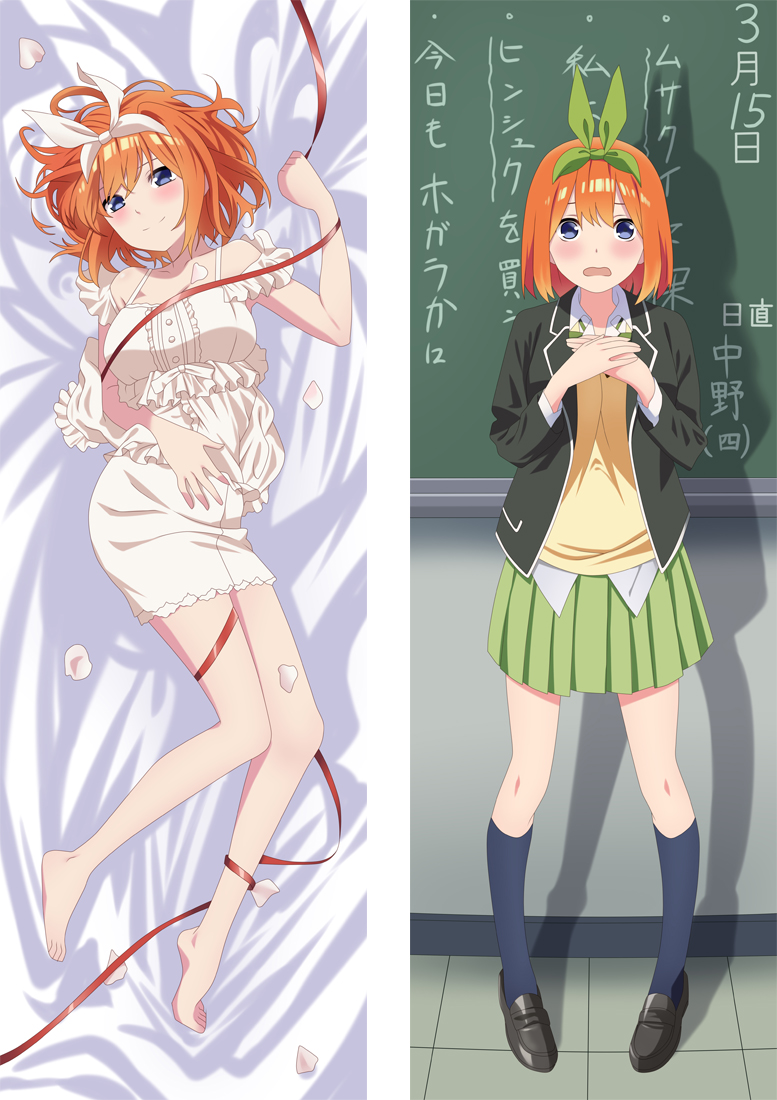 The Quintessential Quintuplets Yotsuba Nakano Anime Dakimakura Body Pillow Cover