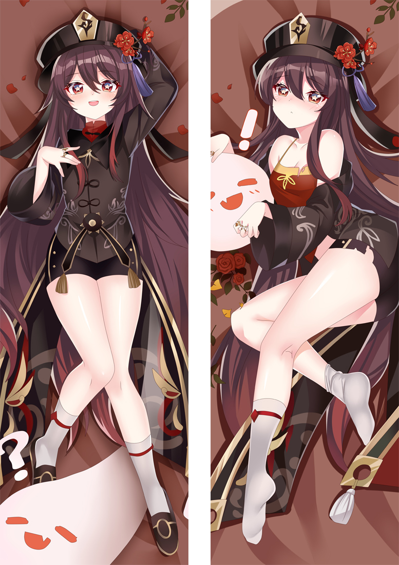 Genshin Impact Hu Tao Anime Dakimakura Body Pillow Cover