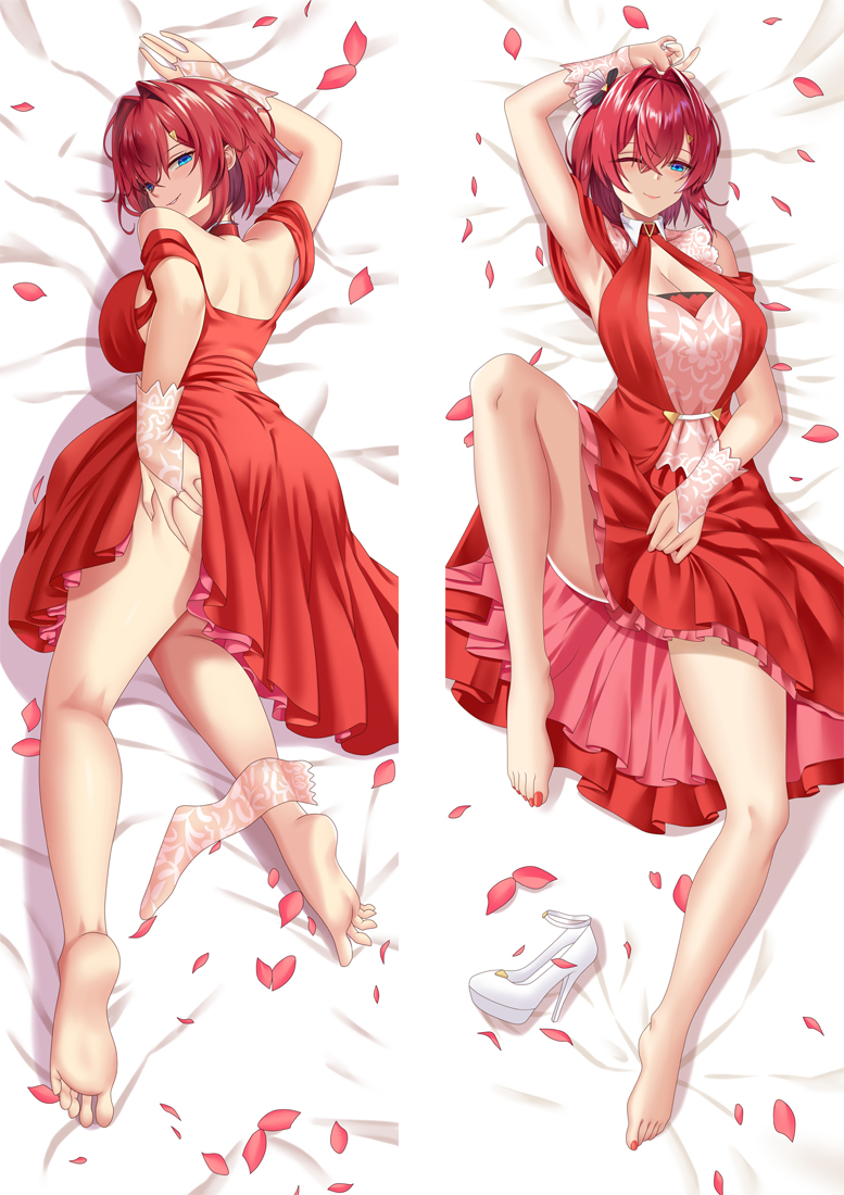 Virtual Youtuber Houshou Marine Anime Dakimakura Body Pillow Cover