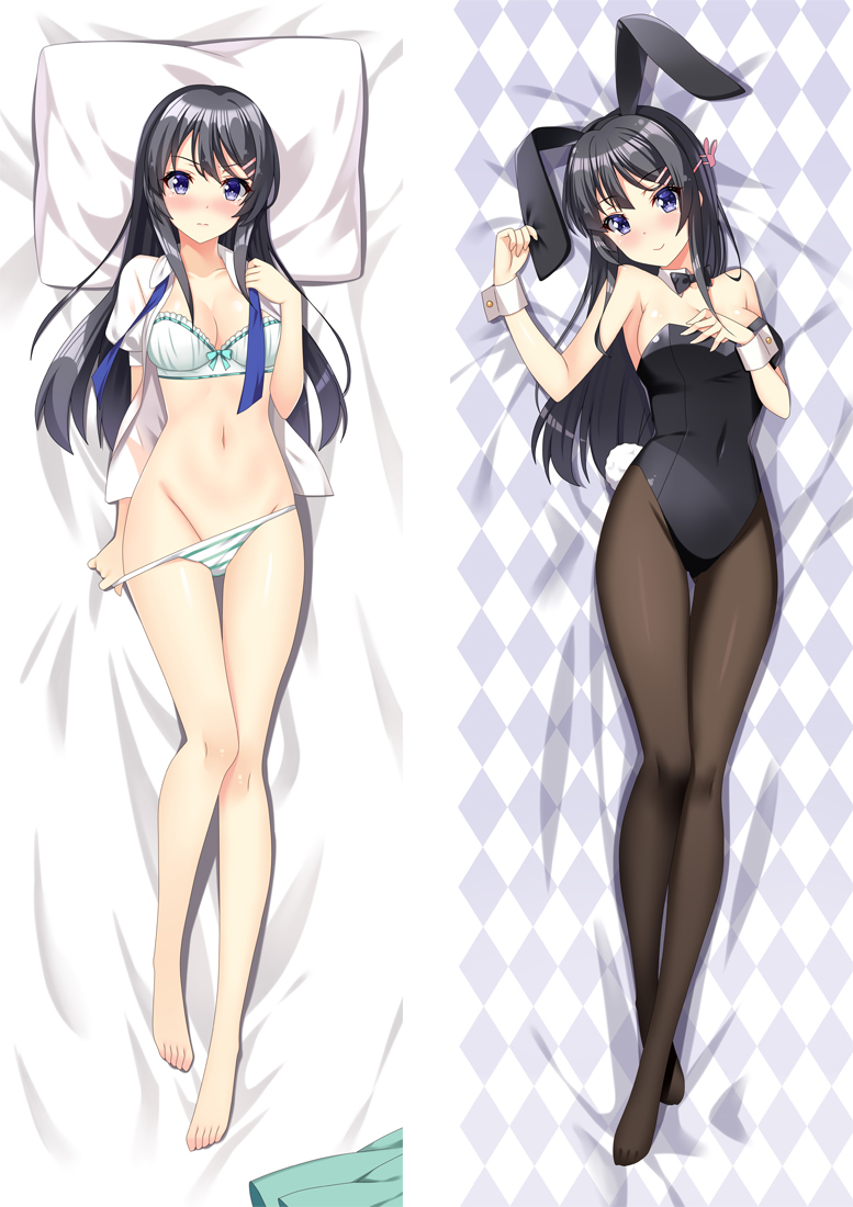 Rascal Does Not Dream of Bunny Girl Senpai Anime Dakimakura Body Pillow Cover H3899-A