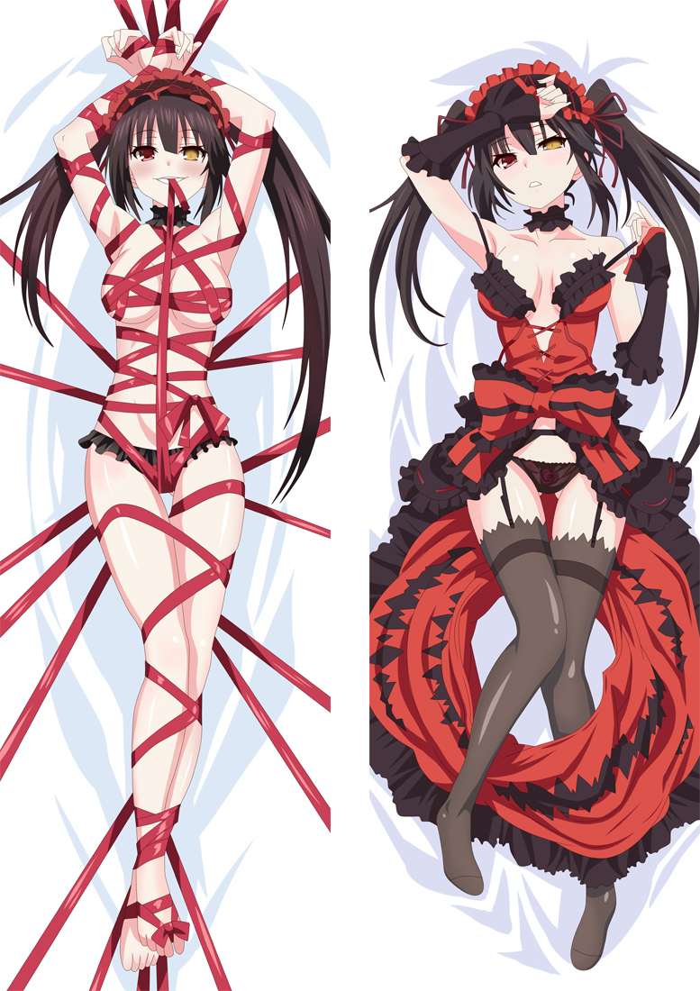 Date A Live Tokisaki Kurumi Nightmare Anime Dakimakura Body Pillow Cover