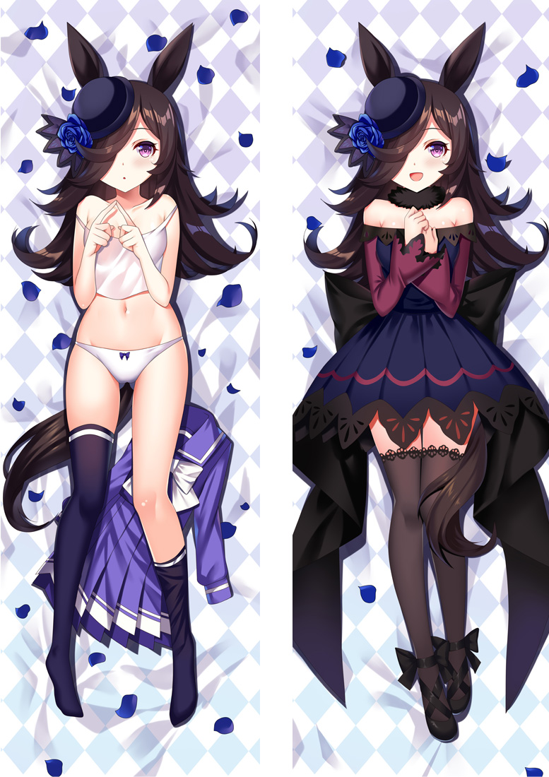 Uma Musume Pretty Derby Rice Shower Anime Dakimakura Body Pillow Cover H4128-A