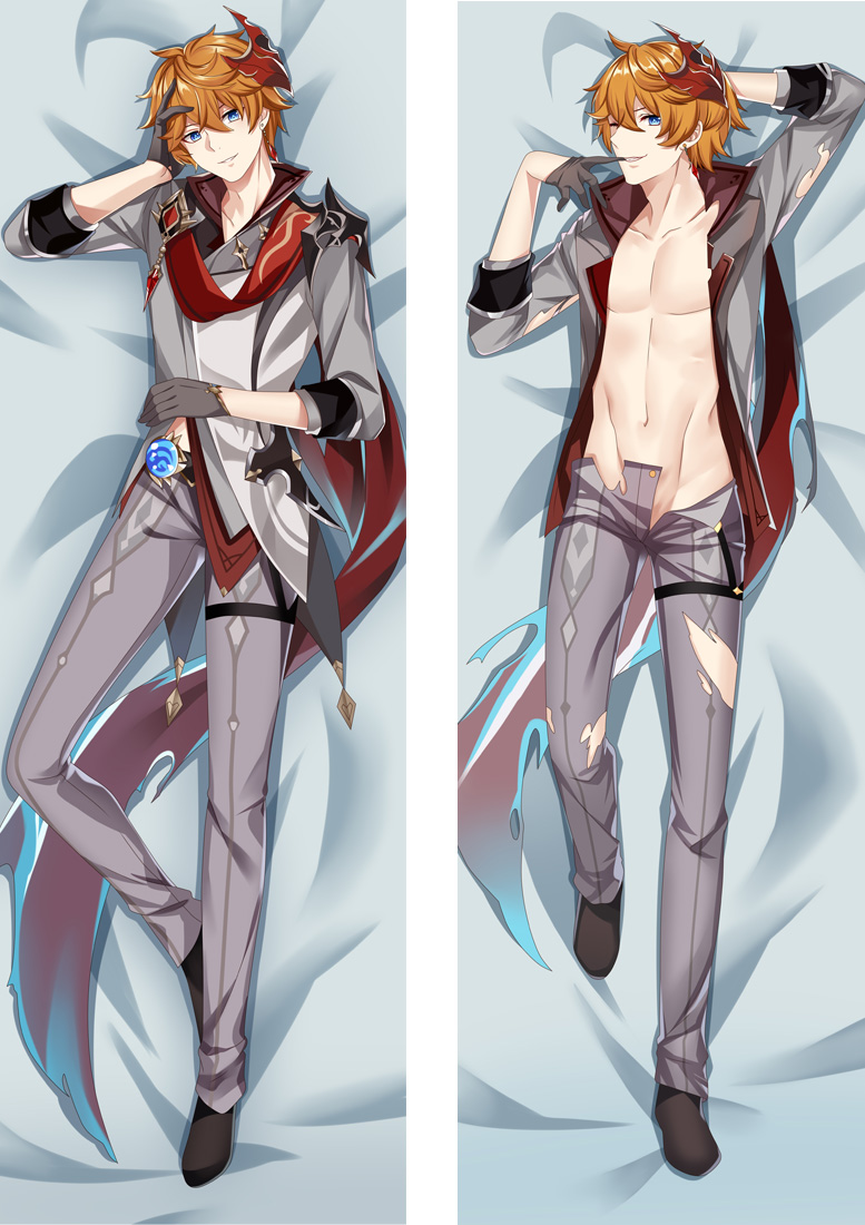 Genshin Impact Tartaglia Anime Dakimakura Body Pillow Cover