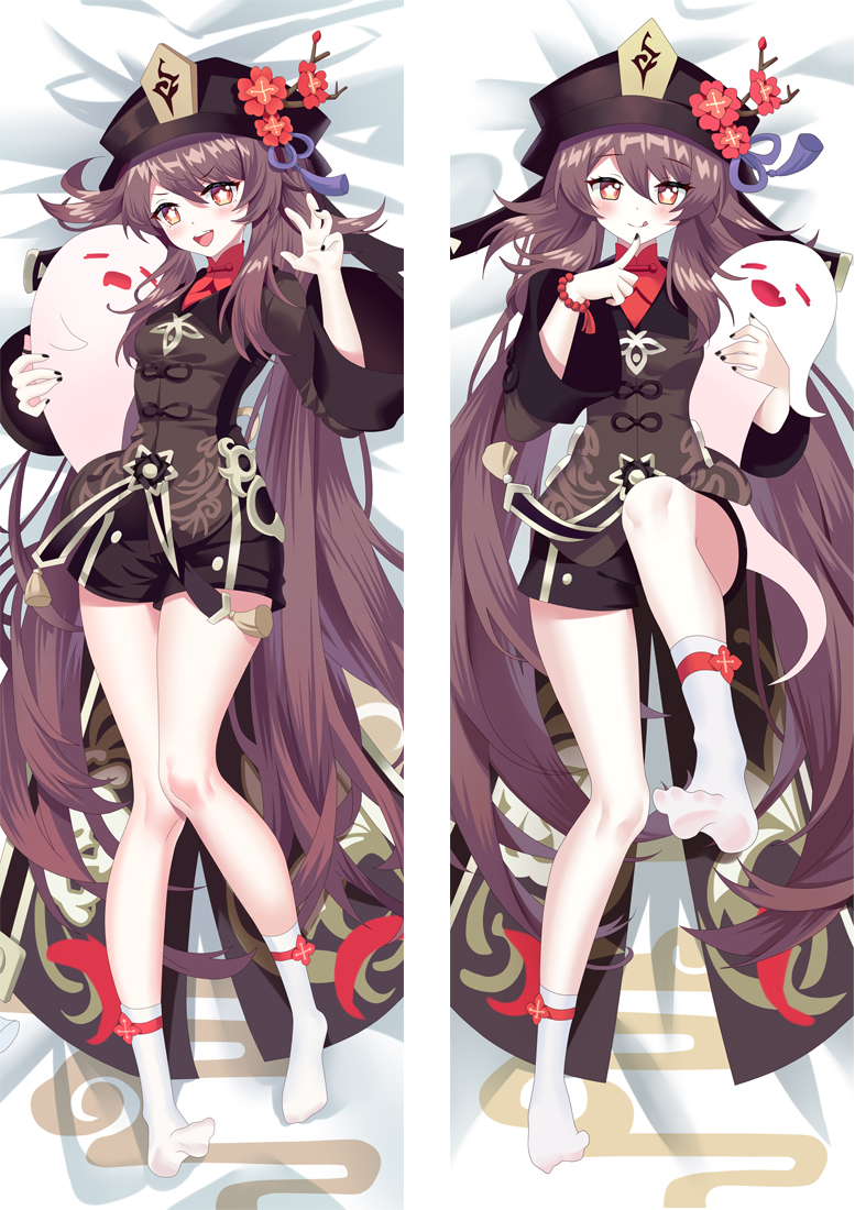 Genshin Impact Hutao Anime Dakimakura Body Pillow Cover H4127-A