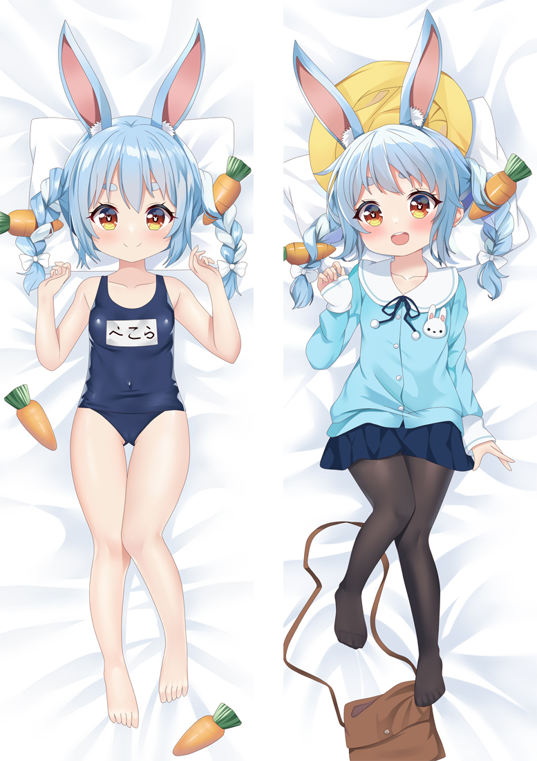 Virtual Youtuber Usada Pekora Anime Dakimakura Body Pillow Cover