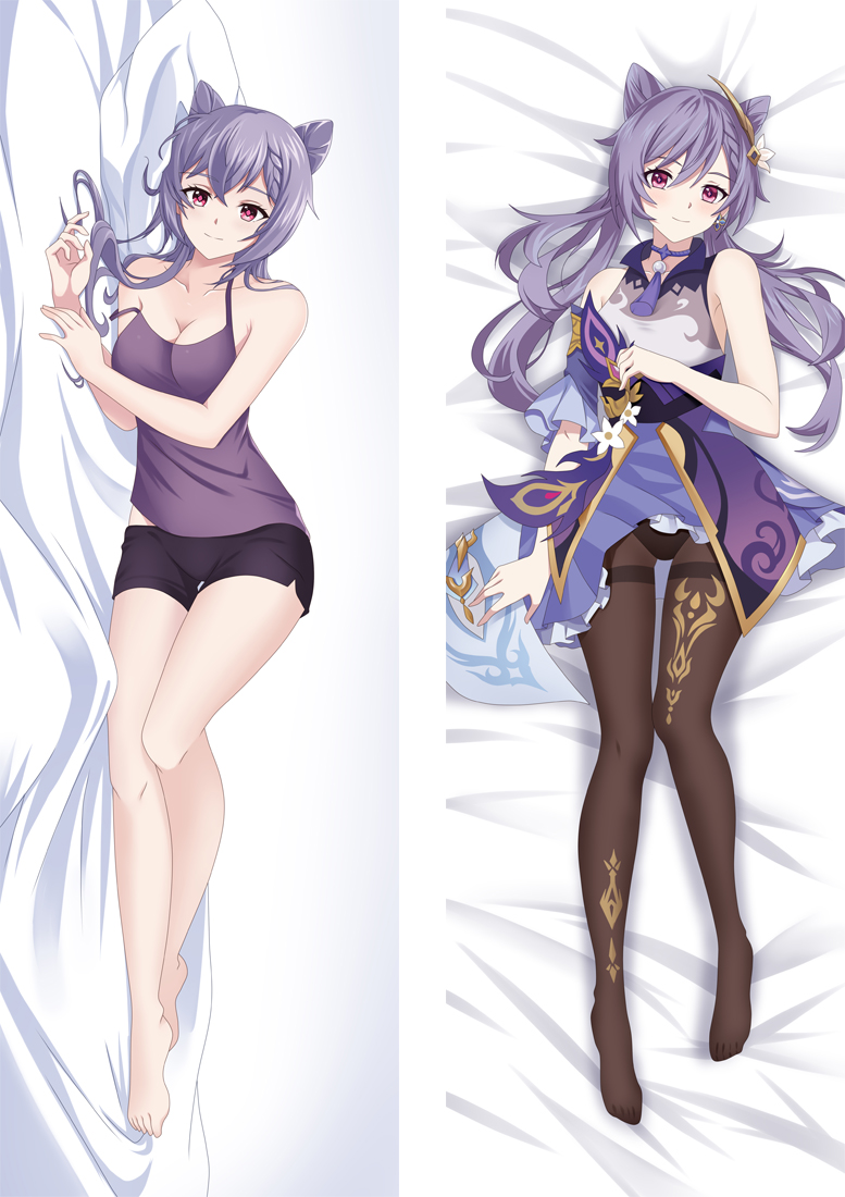 Genshin Impact Keqing Anime Dakimakura Body Pillow Cover