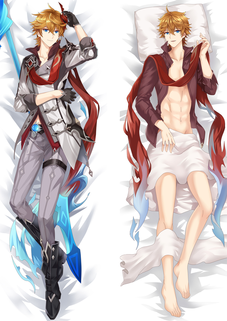 Genshin Impact Tartaglia Anime Dakimakura Body Pillow Cover