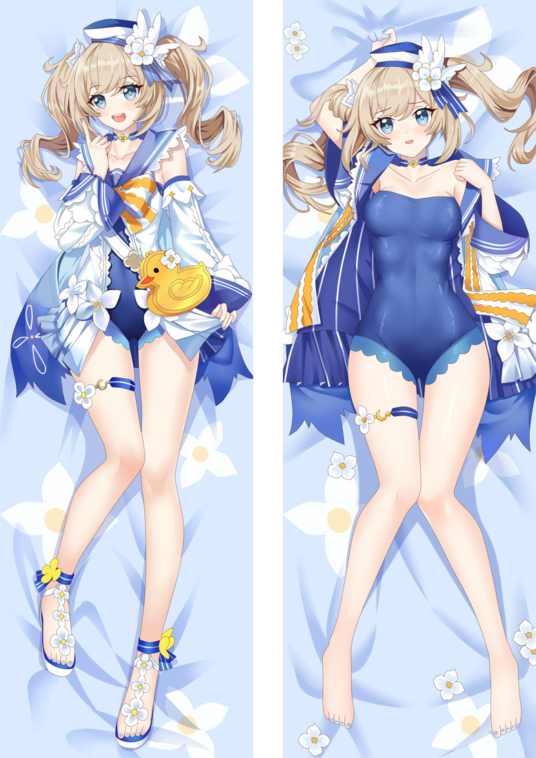 Genshin Impact Barbara Anime Dakimakura Body Pillow Cover H4148-A