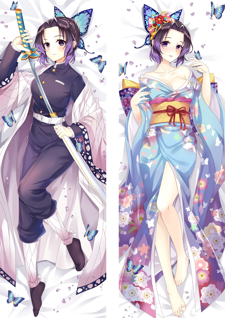 Demon Slayer: Kimetsu no Yaiba Kochou Shinobu Anime Dakimakura Body Pillow Cover