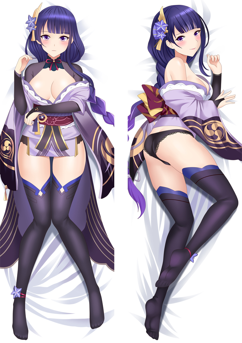 Genshin Impact Raiden Shogun Baal Anime Dakimakura Body Pillow Cover