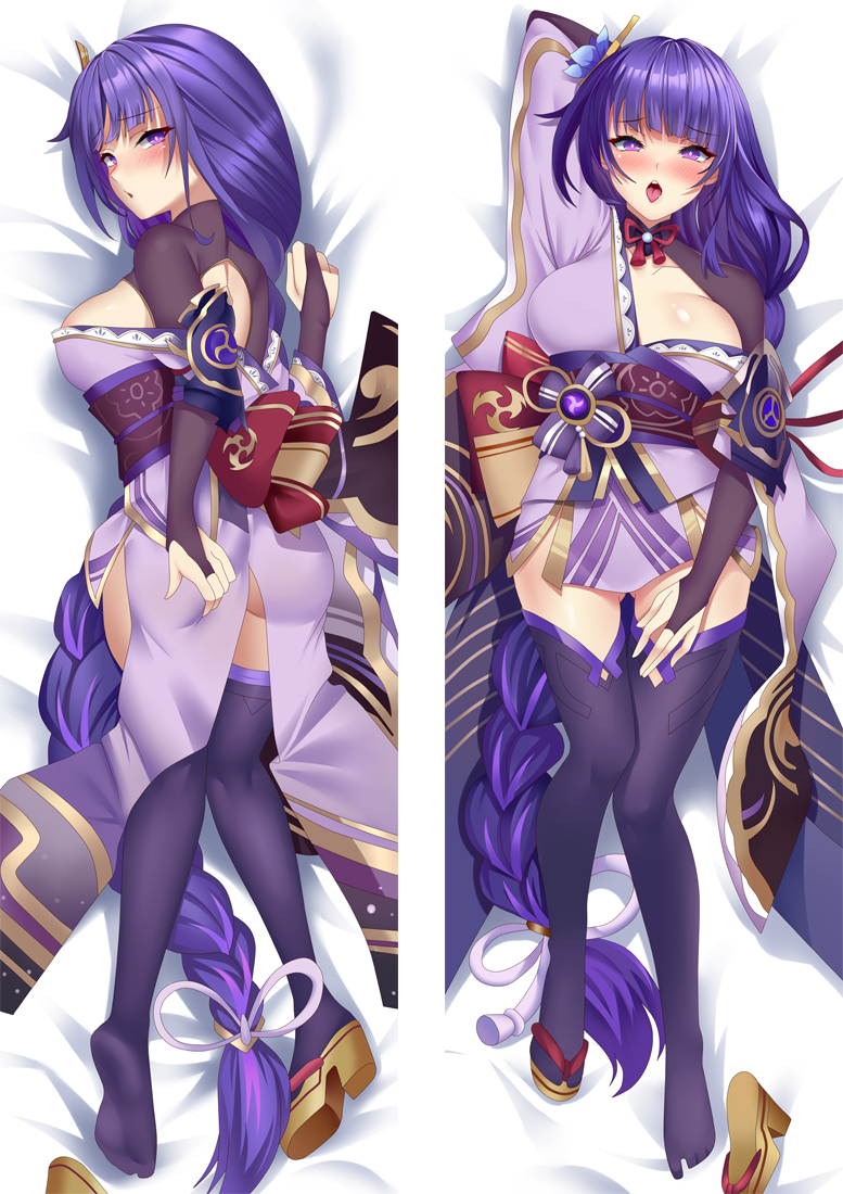 Genshin Impact Raiden Shogun Baal Anime Dakimakura Body Pillow Cover