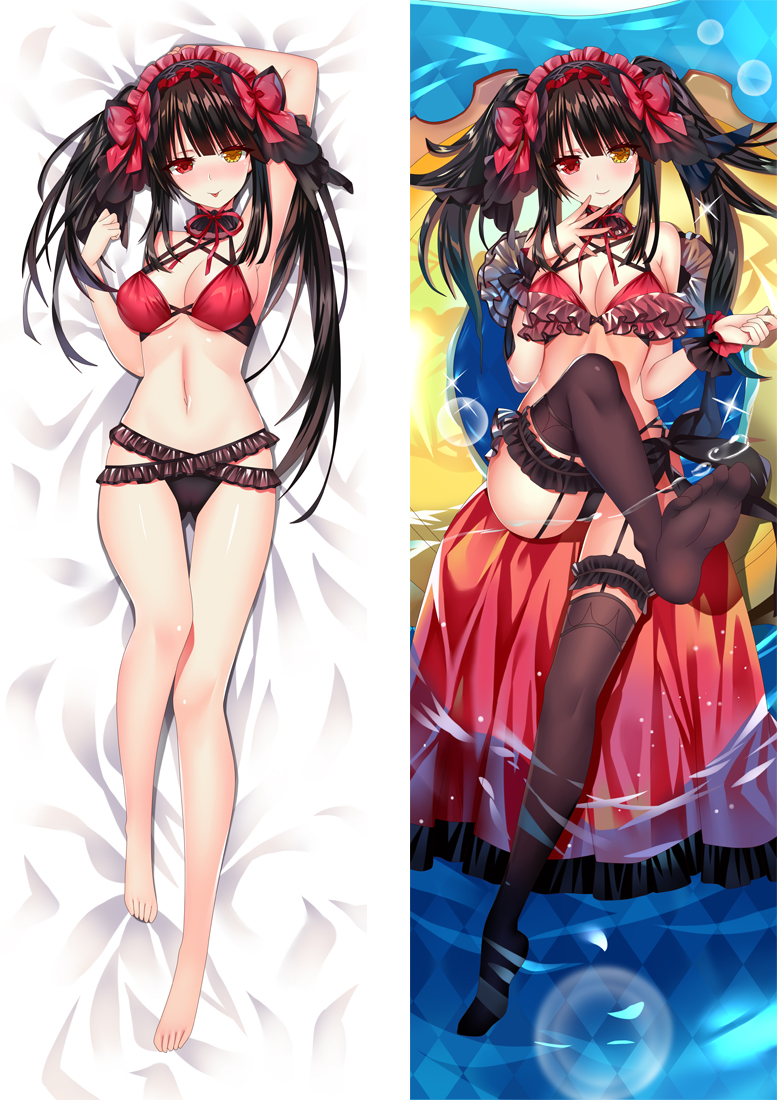 Date A Live Tokisaki Kurumi Anime Dakimakura Body Pillow Cover