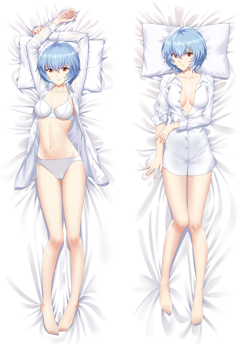 Neon Genesis Evangelion Rei Ayanami Anime Dakimakura Body Pillow Cover
