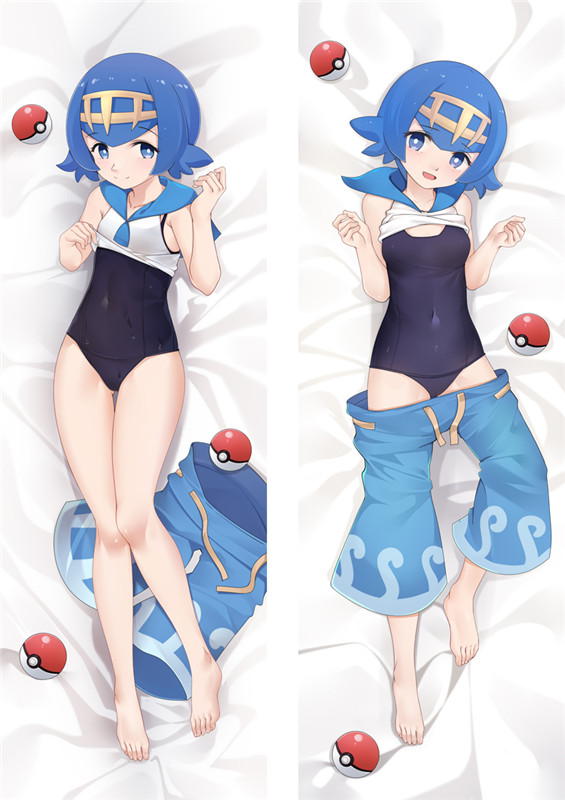 Pokémon Sword and Shield Lana Anime Dakimakura Body Pillow Cover
