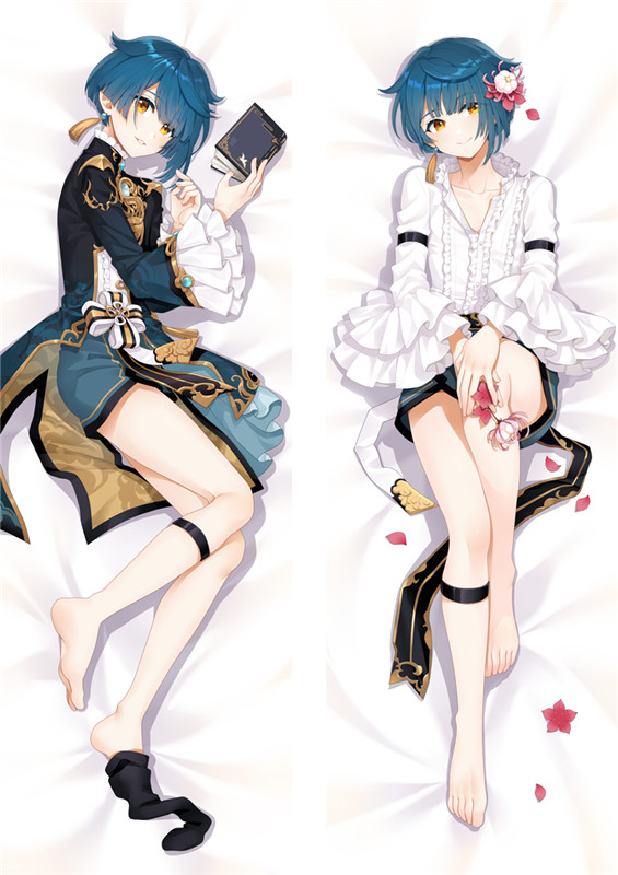 Genshin Impact Xingqiu Anime Dakimakura Body Pillow Cover