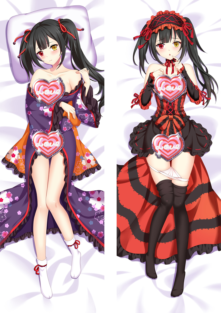 Date A Live Tokisaki Kurumi Anime Dakimakura Body Pillow Cover