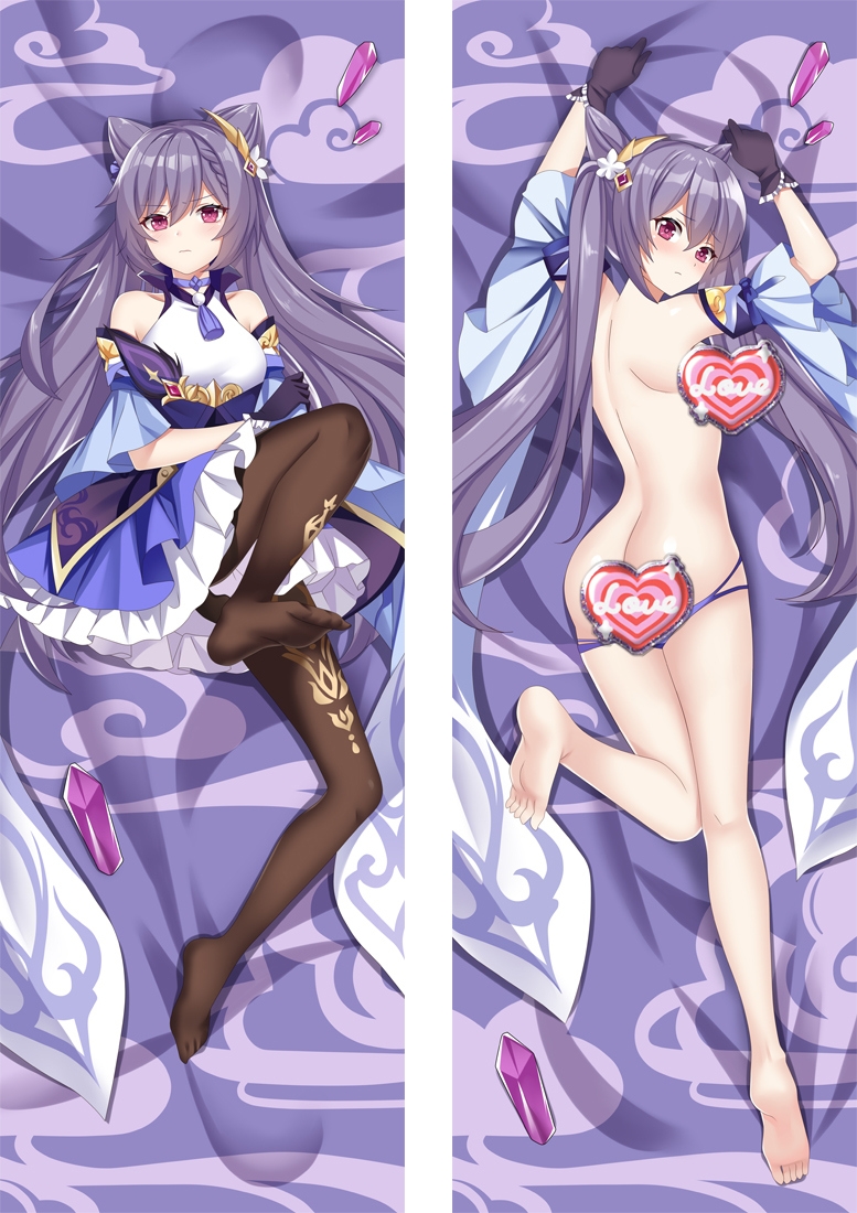 Genshin Impact Keqing Anime Dakimakura Body Pillow Cover H4089-B
