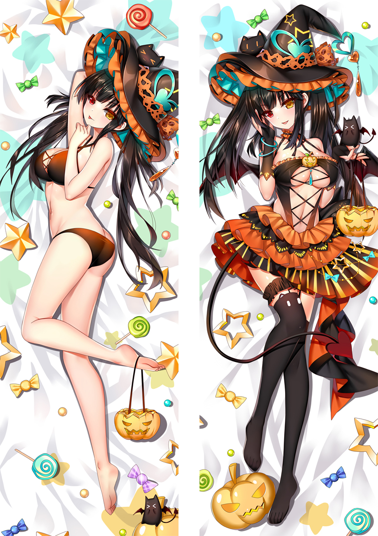 Date A Live Tokisaki Kurumi Anime Dakimakura Body Pillow Cover