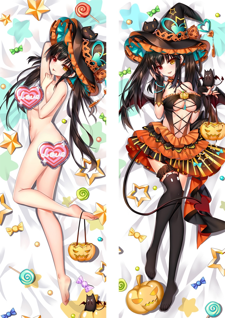 Date A Live Tokisaki Kurumi Anime Dakimakura Body Pillow Cover