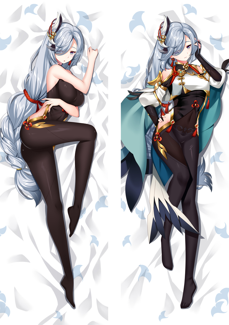 Genshin Impact Shenhe Anime Dakimakura Body Pillow Cover H4171-A