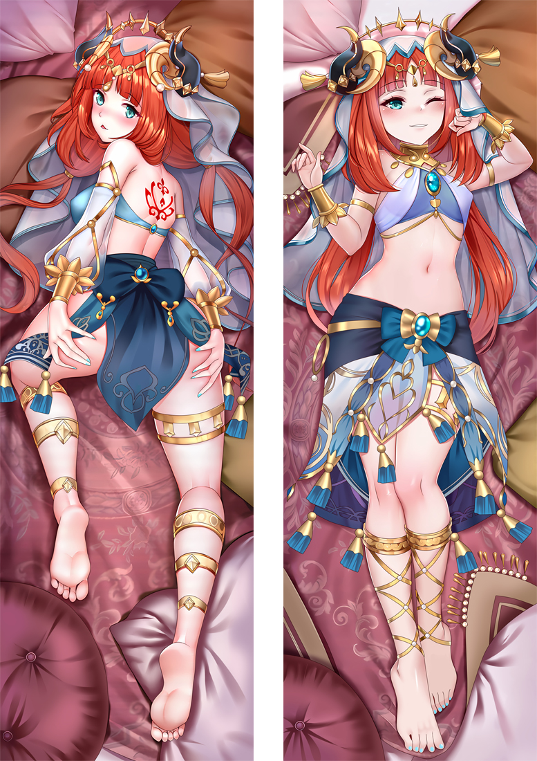 Genshin Impact Nilou Anime Dakimakura Body Pillow Cover