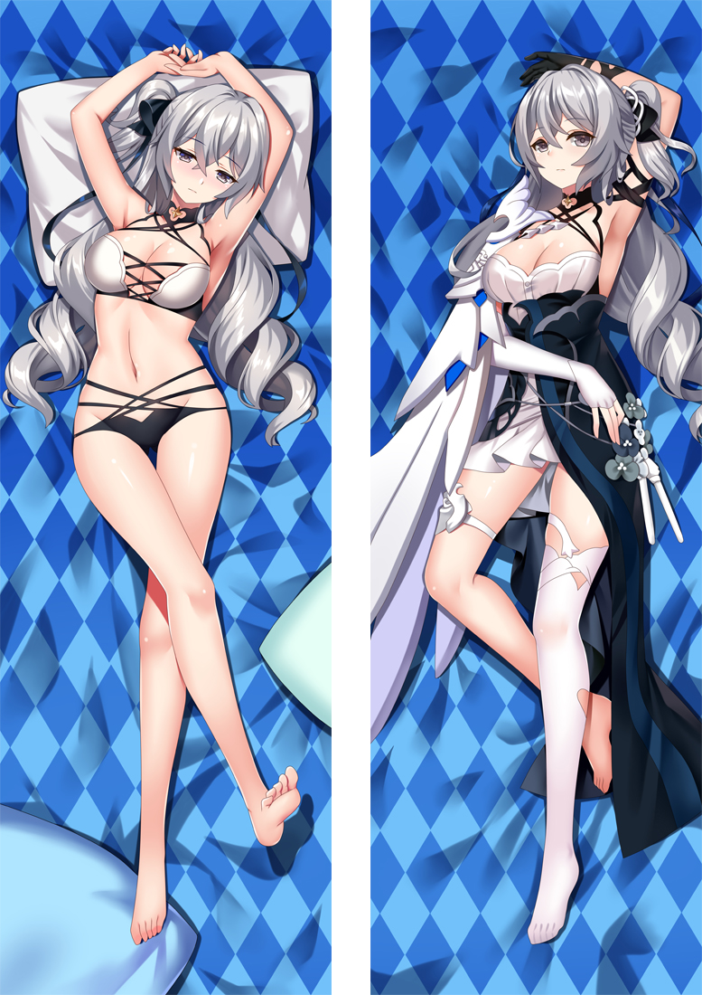 Honkai Impact 3rd Bronya Anime Dakimakura Body Pillow Cover H4172-A