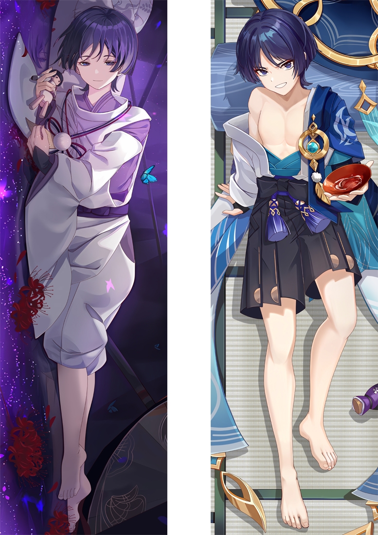 Genshin Impact Scaramouche Anime Dakimakura Body Pillow Cover