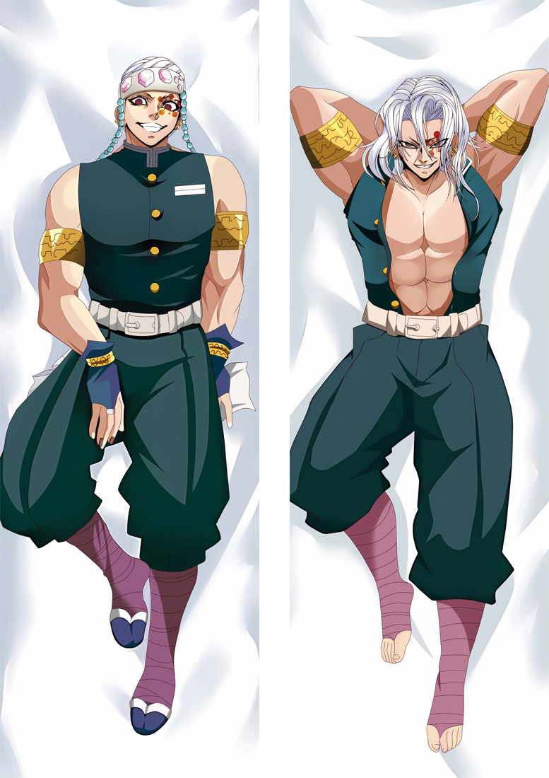 Demon Slayer: Kimetsu no Yaiba Uzui Tengen Anime Dakimakura Body Pillow Cover