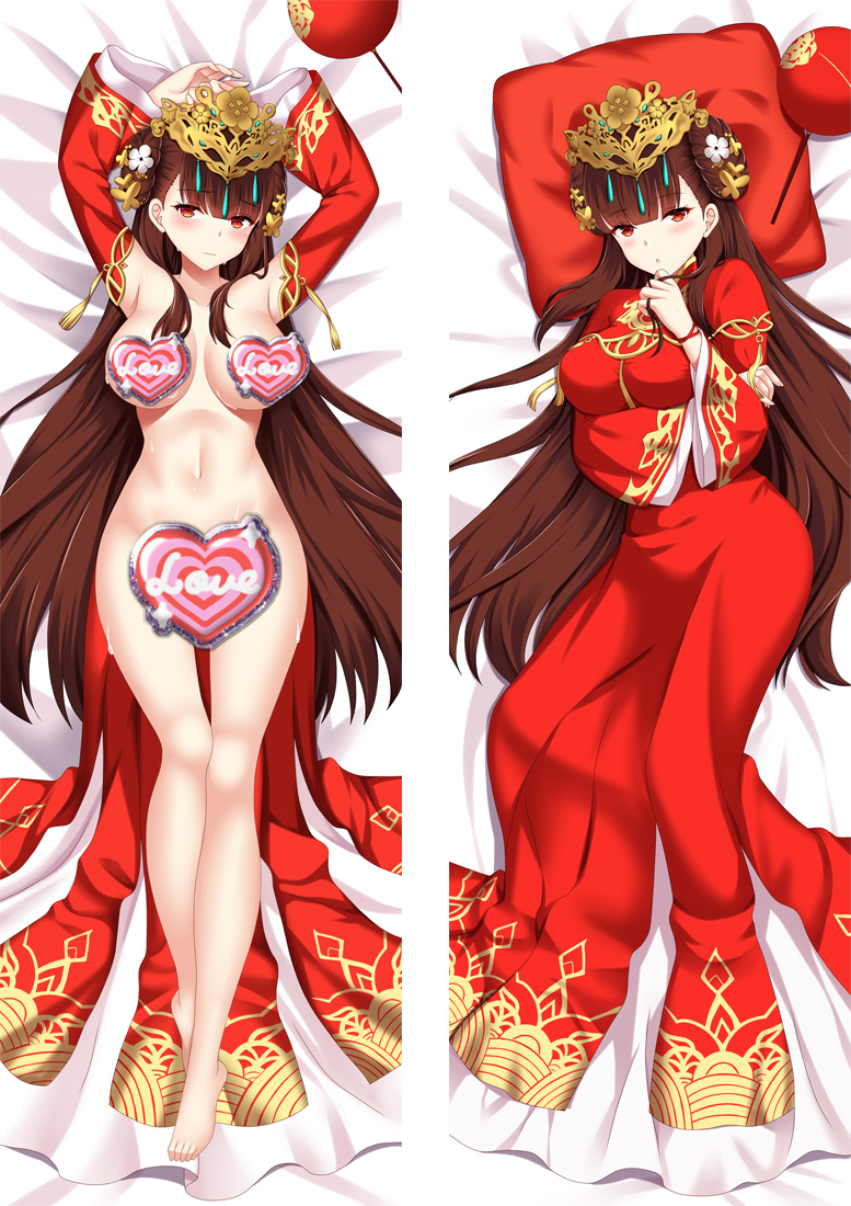 Azur Lane ROC Yat Sen Anime Dakimakura Body Pillow Cover