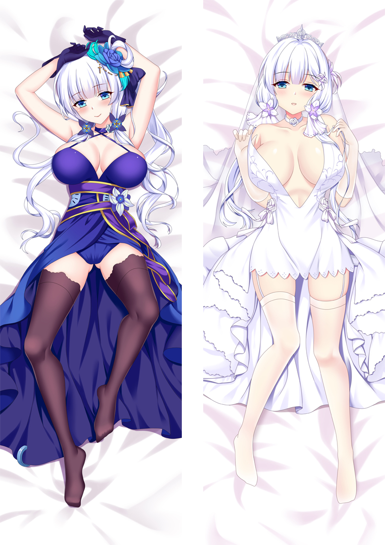 Azur Lane Royal Navy Illustrious Anime Dakimakura Body Pillow Cover