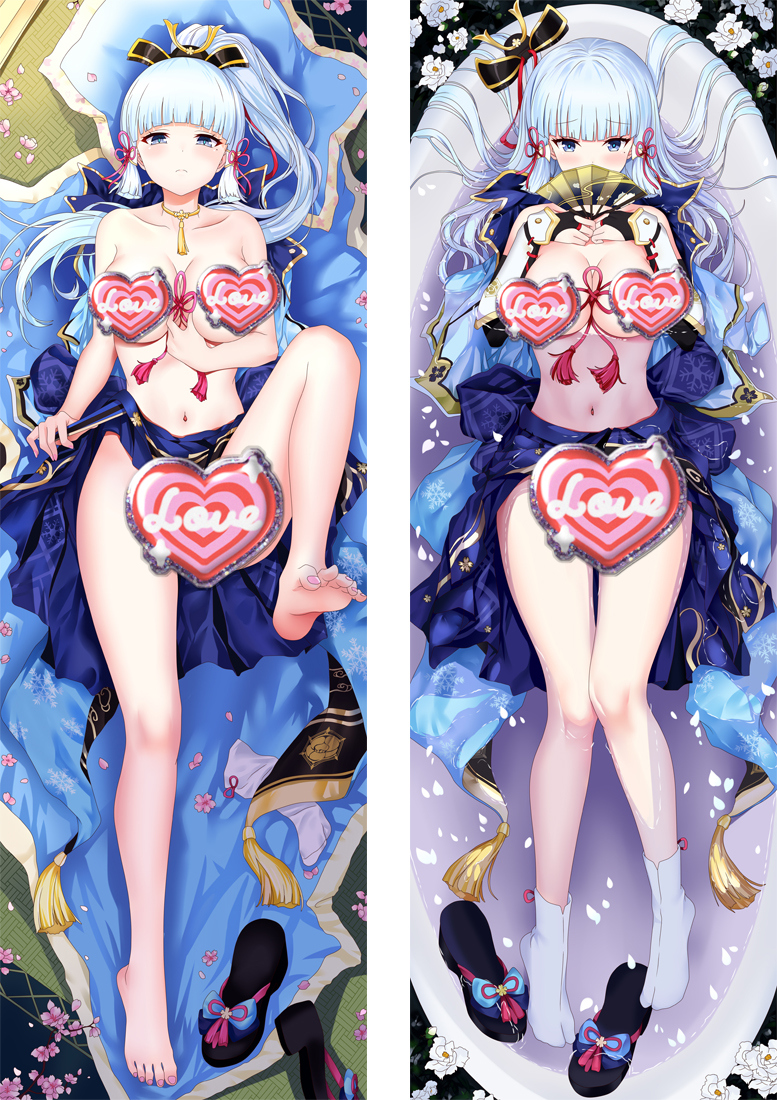 Genshin Impact Kamisato Ayaka Anime Dakimakura Body Pillow Cover