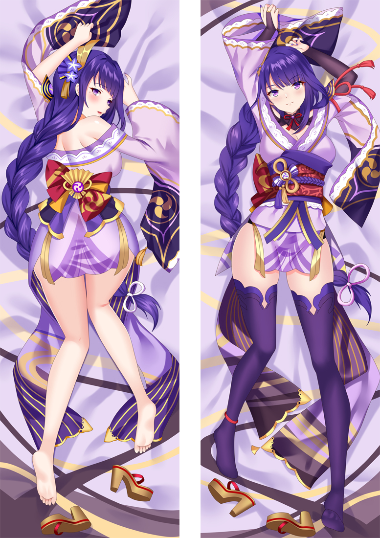 Genshin Impact Raiden Shogun Baal Anime Dakimakura Body Pillow Cover