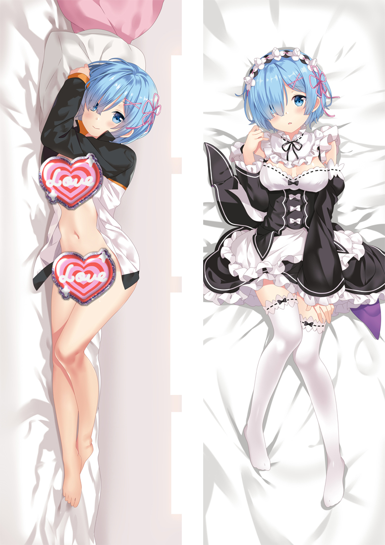 Re:Zero Rem Anime Dakimakura Body Pillow Cover