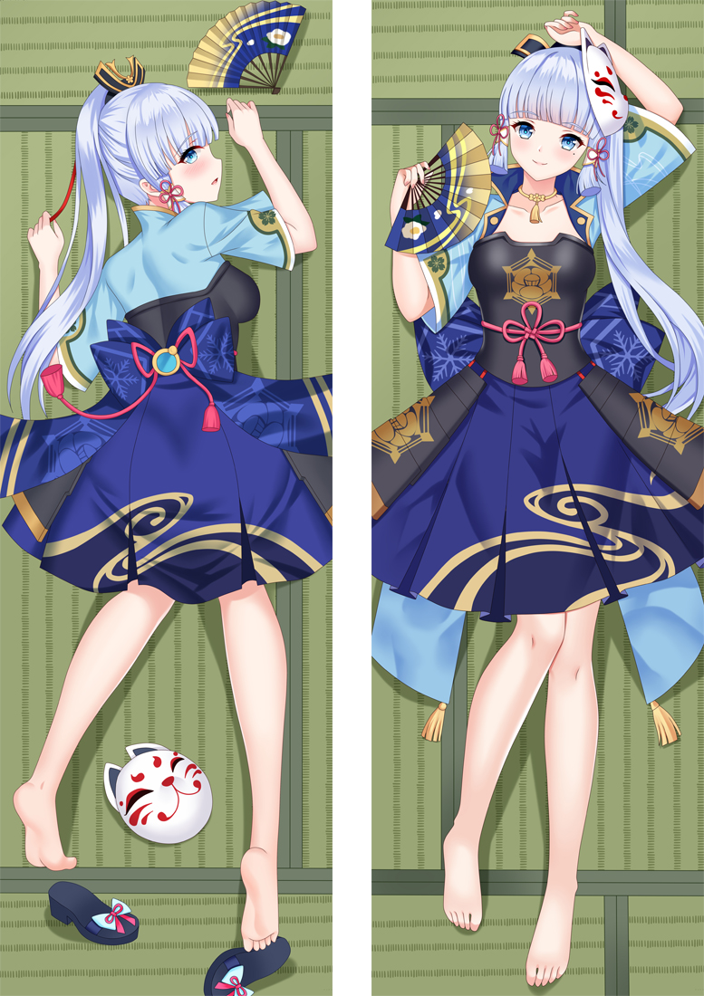 Genshin Impact Kamisato Ayaka Anime Dakimakura Body Pillow Cover
