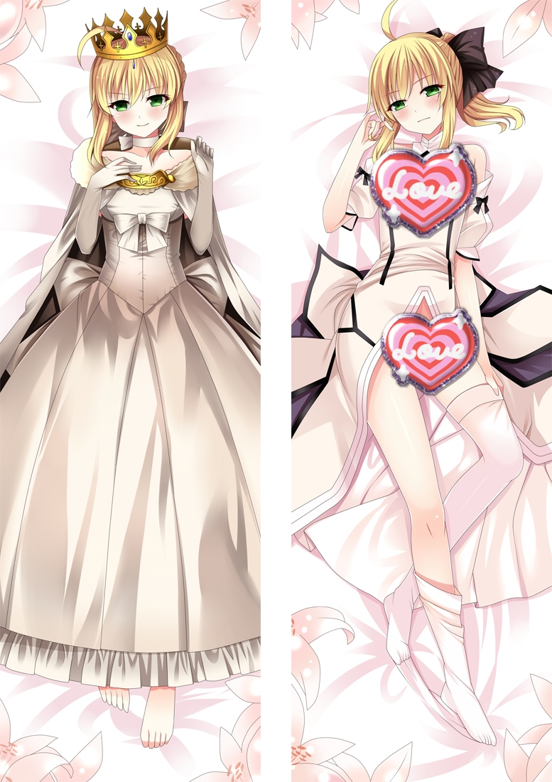 Fate/GrandOrder Altria Pendragon Saber Anime Dakimakura Pillow Cover