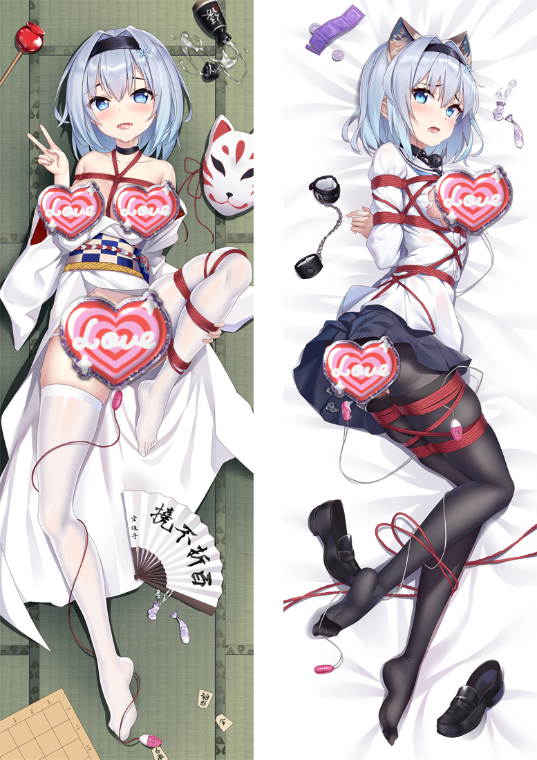 The Ryuo's Work is Never Done! Ginko Sora Anime Dakimakura Pillow Cover