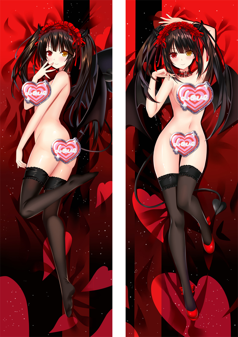 Date A Live Tokisaki Kurumi Anime Dakimakura Pillow Cover