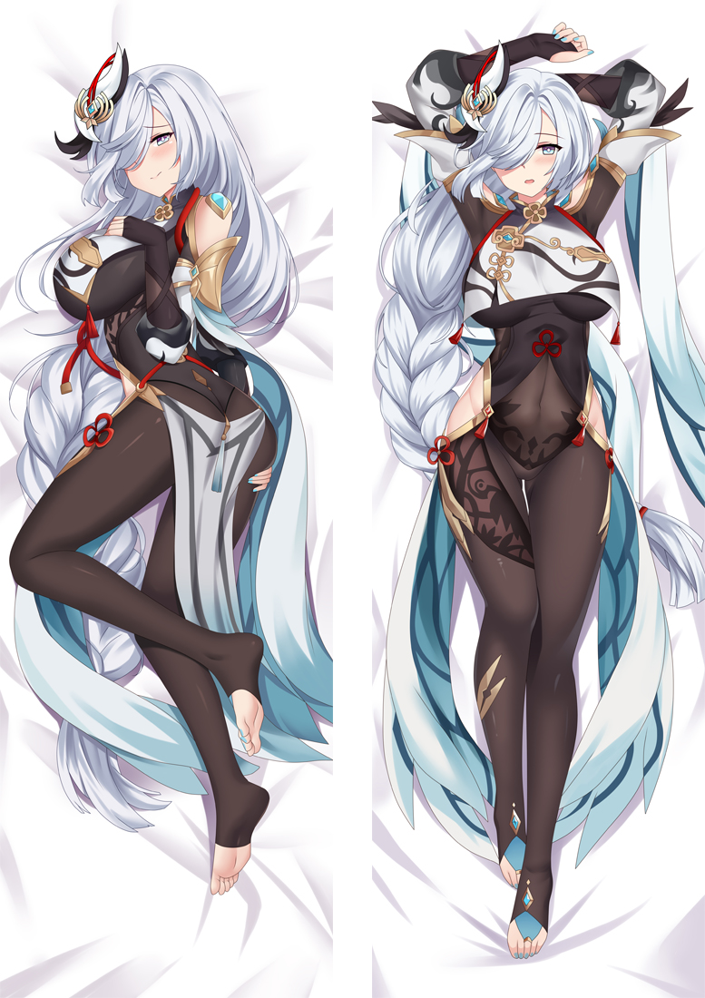 Genshin Impact Shenhe Anime Dakimakura Body Pillow Cover