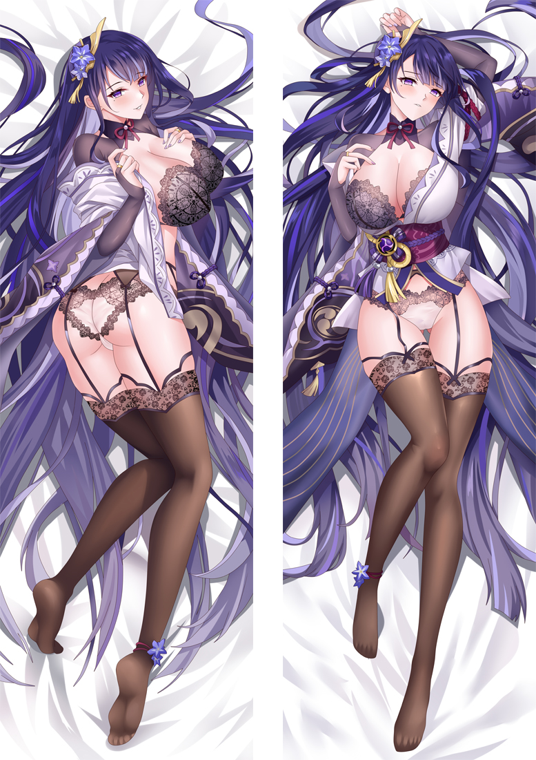Genshin Impact Raiden Shogun Baal Anime Dakimakura Body Pillow Cover