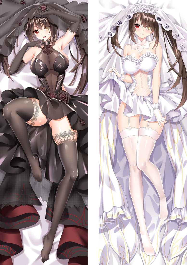 Date A Live Tokisaki Kurumi Anime Dakimakura Body Pillow Cover