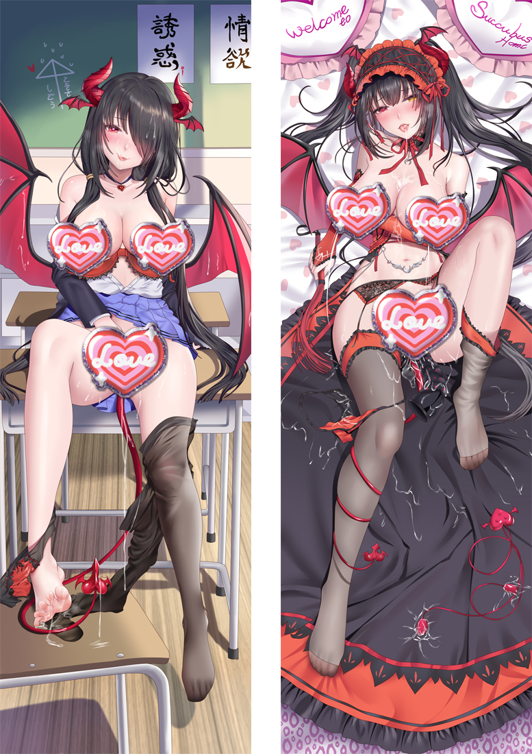 Date A Live Tokisaki Kurumi Anime Dakimakura Body Pillow Cover