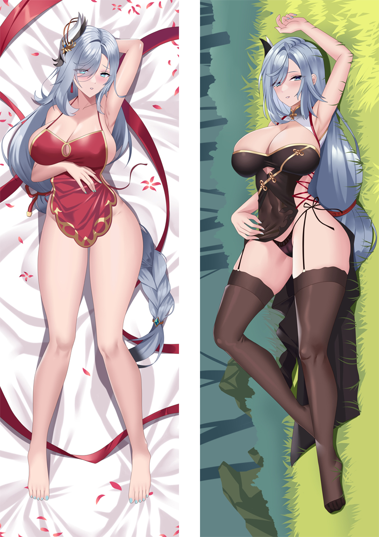 Genshin Impact Shenhe Anime Dakimakura Pillow Cover