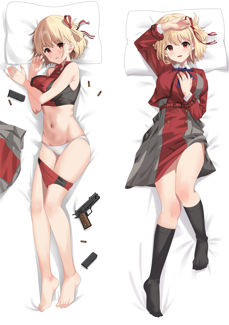 Lycoris Recoil Nishikigi Chisato Anime Dakimakura Body Pillow Cover