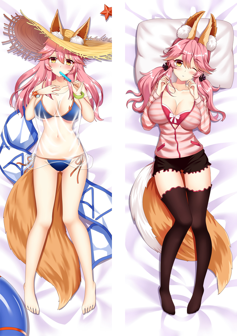 Fate/Grand Order FGO Tamamo no Mae Anime Dakimakura Body Pillow Cover