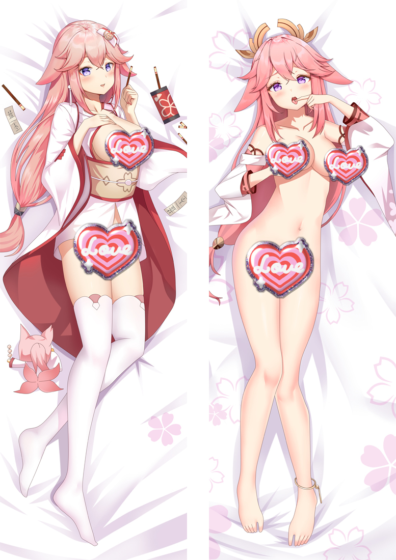 Genshin Impact Yae Miko Anime Dakimakura Body Pillow Cover