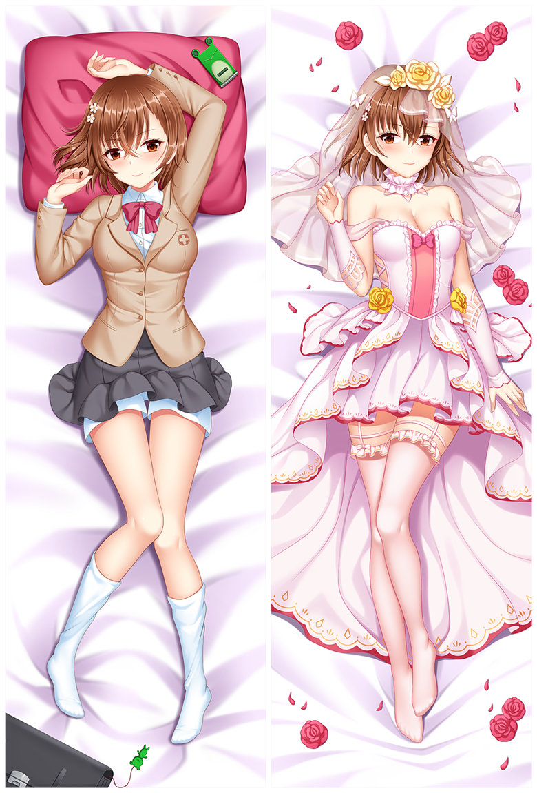 A Certain Scientific Railgun Misaka Mikoto 3D Detachable Pillow Cover（Including 3D Breasts or Hips）