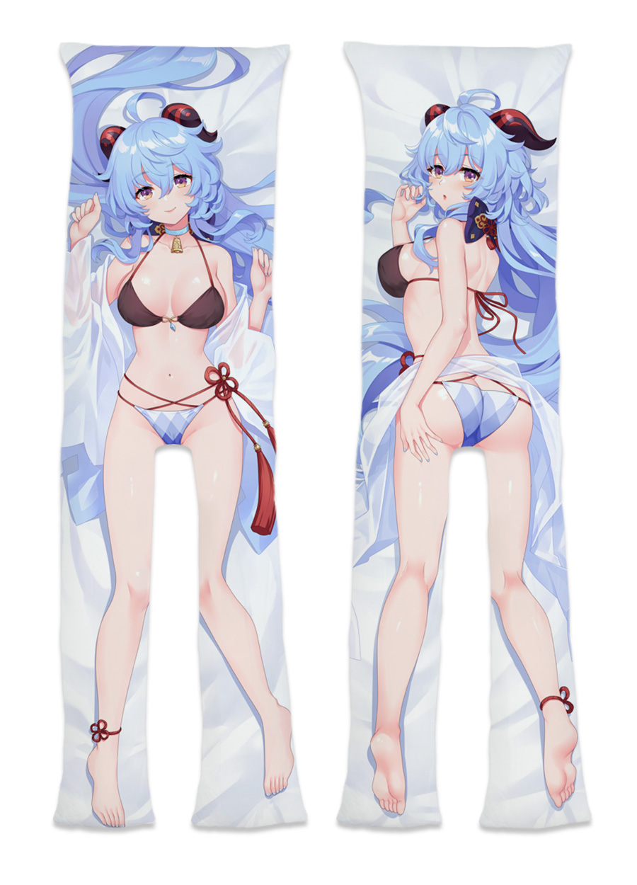 Genshin Impact Ganyu Apart Legs With A Hole as a girlfriend wife Anime Dakimakura Pillow Cover