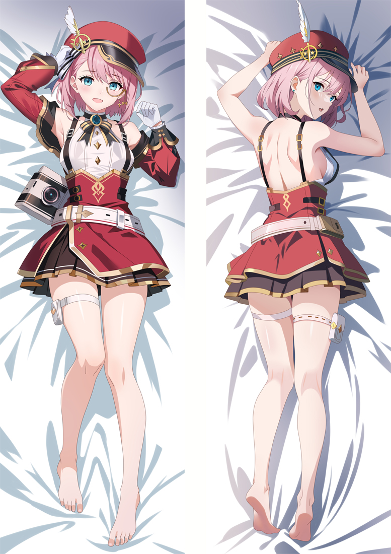 Genshin Impact Charlotte Anime Dakimakura Pillow Cover